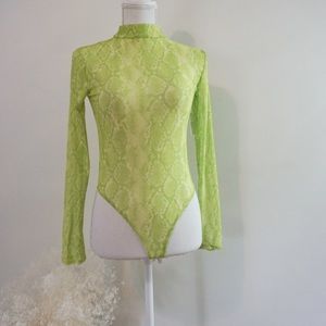 Snake Skin Print Bodysuit